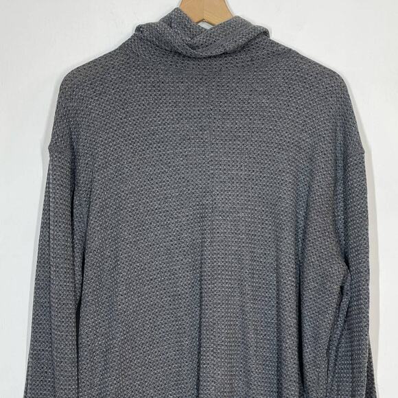 Lane Bryant Sweater Funnel Neck Gray Pullover Women's Plus Size 18/20 Metallic - Picture 5 of 9